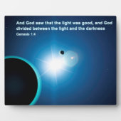 Plaque Photo Genèse - Lumière Et Ténèbres (Devant)