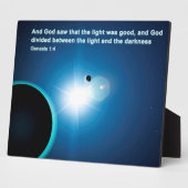 Plaque Photo Genèse - Lumière Et Ténèbres (Côté)