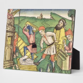 Plaque Photo Genesis 11 1-9 Building La Tour de Babel (Côté)