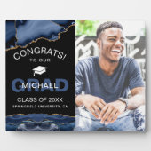 Plaque Photo Géode de la Marine et de l'Or Félicitations de la  (Devant)