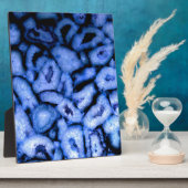 Plaque Photo Géodes Agate Quartz Bleu (Côté)