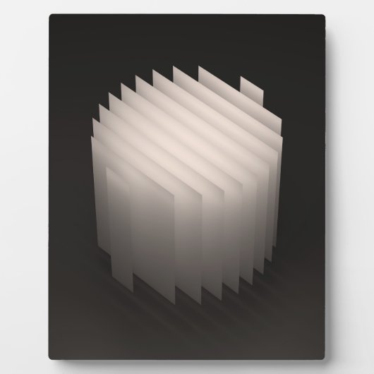 Plaque Photo Geometric Shapes 3D: cylinder (Devant)