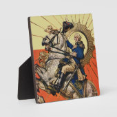 Plaque Photo George Washington à cheval (Recto)