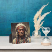 Plaque Photo Geronimo Portrait du chef guerrier indien (Insitu)