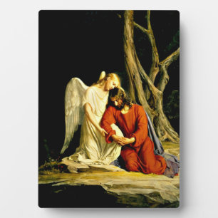 Plaque Photo Gethsémani, belle peinture religieuse, 1805