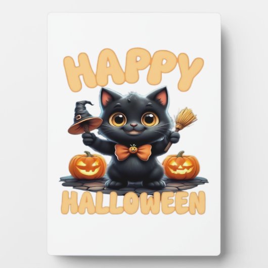 Plaque Photo Ghost Cat Tee, Halloween Shirt, Spooky Cute, Unise (Devant)