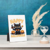 Plaque Photo Ghost Cat Tee, Halloween Shirt, Spooky Cute, Unise (Côté)