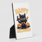 Plaque Photo Ghost Cat Tee, Halloween Shirt, Spooky Cute, Unise (Côté)