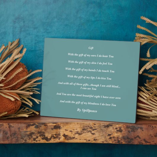 PLAQUE PHOTO "GIFT" (Côté)