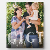 Plaque Photo Gigi & Grandchild Nom du script Garde photo (Devant)