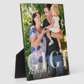 Plaque Photo Gigi & Grandchild Nom du script Garde photo (Côté)