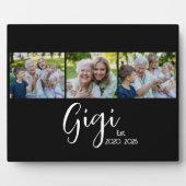 Plaque Photo Gigi Script Black établi 3 Photo (Devant)