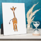 Plaque Photo Giraffe Bébé mignonne, animaux de safari (Côté)