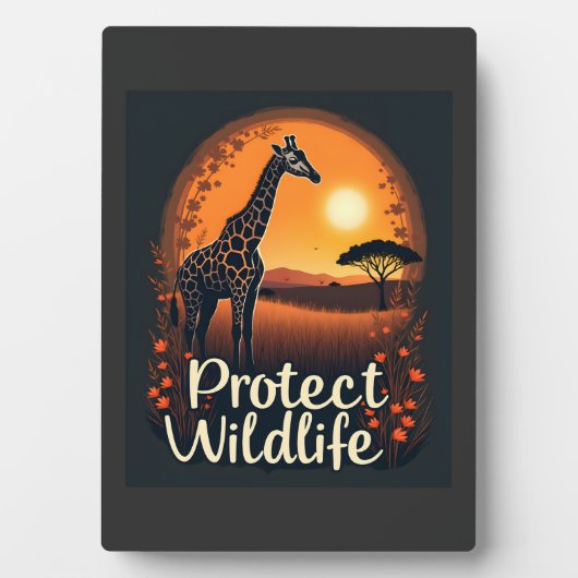 Plaque Photo Giraffe of the Savanna Tank Top (Devant)