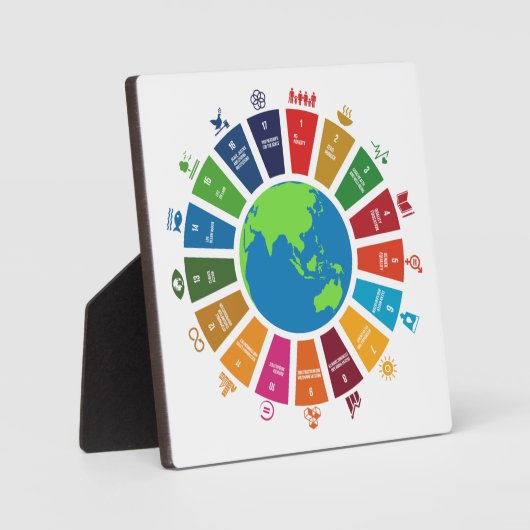 Plaque Photo Global Goals 2030 (Recto)