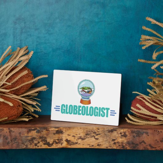 Plaque Photo Globe De Neige Drôle (Côté)