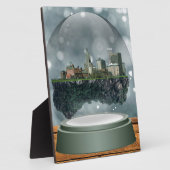 Plaque Photo Globe des neiges de l'île Providence (Côté)