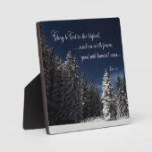 Plaque Photo Gloire à Dieu - Luc 2:14 (Recto)