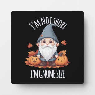 Plaque Photo Gnome Mignon Fantaisiste en Automne