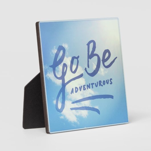 Plaque Photo Go Be Adventury Sky (Recto)