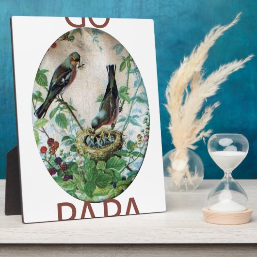 Plaque Photo Go Papa (Côté)