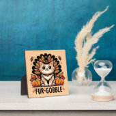 Plaque Photo Gobelet fourrure - Chat d'action de grâces mignonn (Insitu)