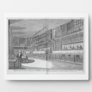 Plaque Photo Gobelin workshops, from the 'encyclopedia' by Deni