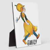 Plaque Photo God Floral Funny Girl (Côté)