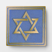 Plaque Photo Gold Blue Star de David Art Panel (Devant)