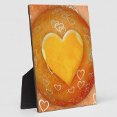 Plaque Photo Gold Heart (Côté)