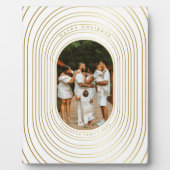 Plaque Photo Gold White Photo Famille (Devant)