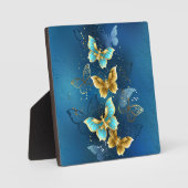 Plaque Photo Golden butterflies (Recto)