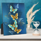 Plaque Photo Golden butterflies (Côté)