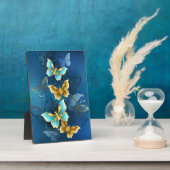 Plaque Photo Golden butterflies (Côté)