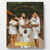 Plaque Photo Golden Custom Photo Famille Noël (Devant)