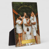 Plaque Photo Golden Custom Photo Famille Noël (Côté)