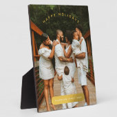 Plaque Photo Golden Custom Photo Famille Noël (Côté)