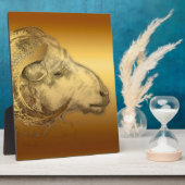 Plaque Photo Golden Ram - Nouvel An chinois 2015 - (Côté)