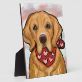 Plaque Photo Golden Retriever (Côté)