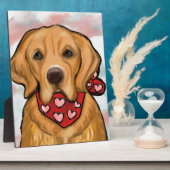 Plaque Photo Golden Retriever (Côté)