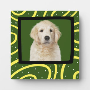 Plaque Photo Golden Retriever customized photo frame