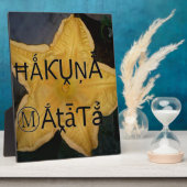 Plaque Photo Golden Star Hakuna Matata (Côté)