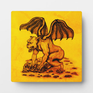 Plaque Photo Golem Gargoyle