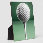 Plaque Photo Golf Ball on Tee (Côté)
