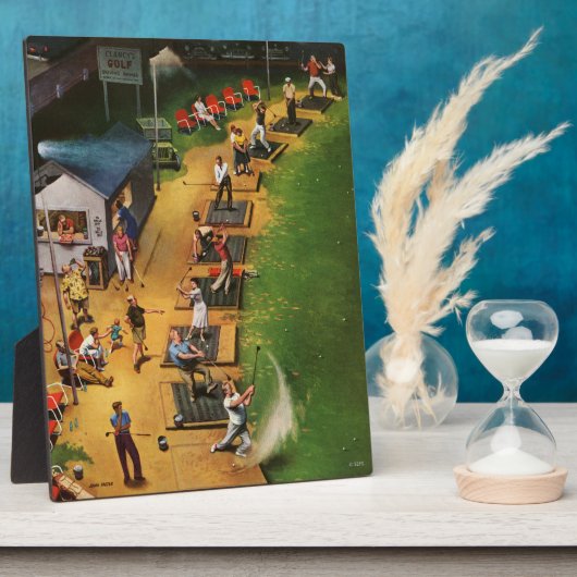 Plaque Photo Golf Driving (Côté)