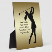 Plaque Photo Golf Trou en un Commémoration personnalisable (Côté)