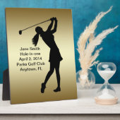 Plaque Photo Golf Trou en un Commémoration personnalisable (Côté)