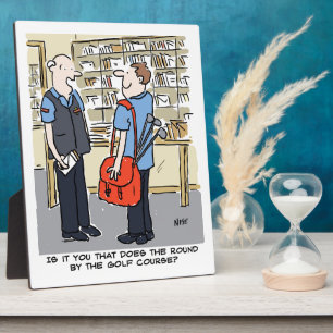 Plaque Photo Golfeur Facteur Aime Dessin Animé de Golf