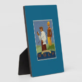 Plaque Photo "Golfing Vintage" (Côté)