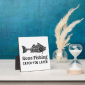 Plaque Photo Gone Fishing (Insitu)